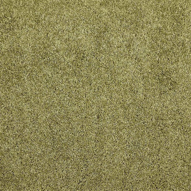 Washable Olive Green Shaggy Rug