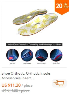 Plantar Fasciitis Orthopedic Sport Insole Men Women Sneaker Flat Feet High Arch Support Orthotic Insoles Plantillas Insert Sole