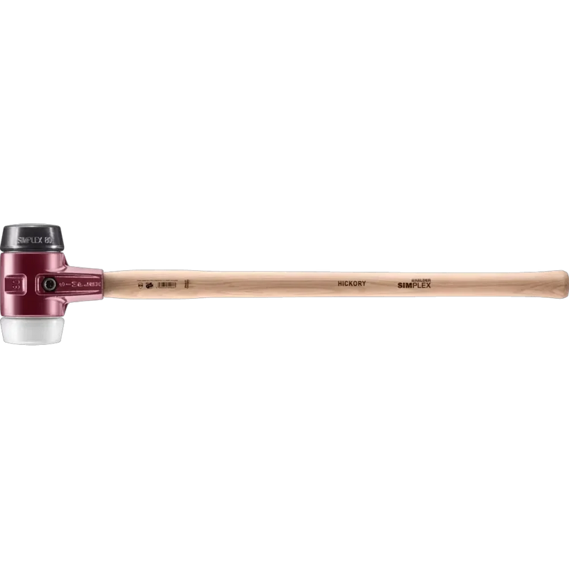 Halder Simplex soft-face sledge hammer, cast iron housing - Rubber composition / Superplastic