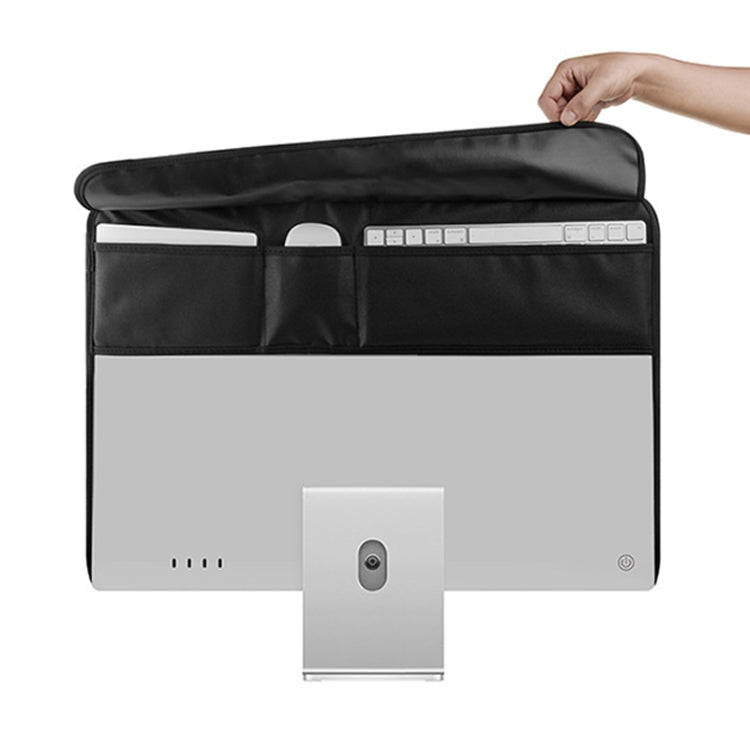 For 24 inch Apple iMac Portable Dustproof Cover Desktop Apple Computer LCD Monitor Cover with Storage Bag, 24 inch (Grey), 24 inch (Blue), 24 inch (Purple), 24 inch (Red), 24 inch (Black)