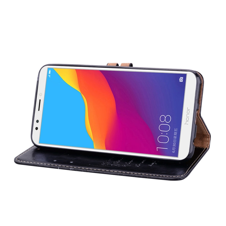 Business Style Oil Wax Texture Horizontal Flip Leather Case for Huawei Honor 7C / Enjoy 8 / Y7 (2018) / Y7 Prime (2018) / Nova 2 Lite, with Holder & Card Slots & Wallet, For Honor 7C / Y7 Prime (2018), For Huawei Honor 7C / Y7 Prime (2018)...