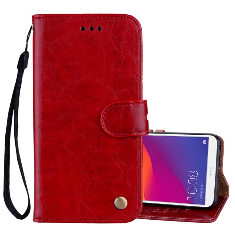 Business Style Oil Wax Texture Horizontal Flip Leather Case for Huawei Honor 7C / Enjoy 8 / Y7 (2018) / Y7 Prime (2018) / Nova 2 Lite, with Holder & Card Slots & Wallet, For Honor 7C / Y7 Prime (2018), For Huawei Honor 7C / Y7 Prime (2018)...