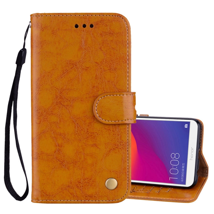 Business Style Oil Wax Texture Horizontal Flip Leather Case for Huawei Honor 7C / Enjoy 8 / Y7 (2018) / Y7 Prime (2018) / Nova 2 Lite, with Holder & Card Slots & Wallet, For Honor 7C / Y7 Prime (2018), For Huawei Honor 7C / Y7 Prime (2018)...