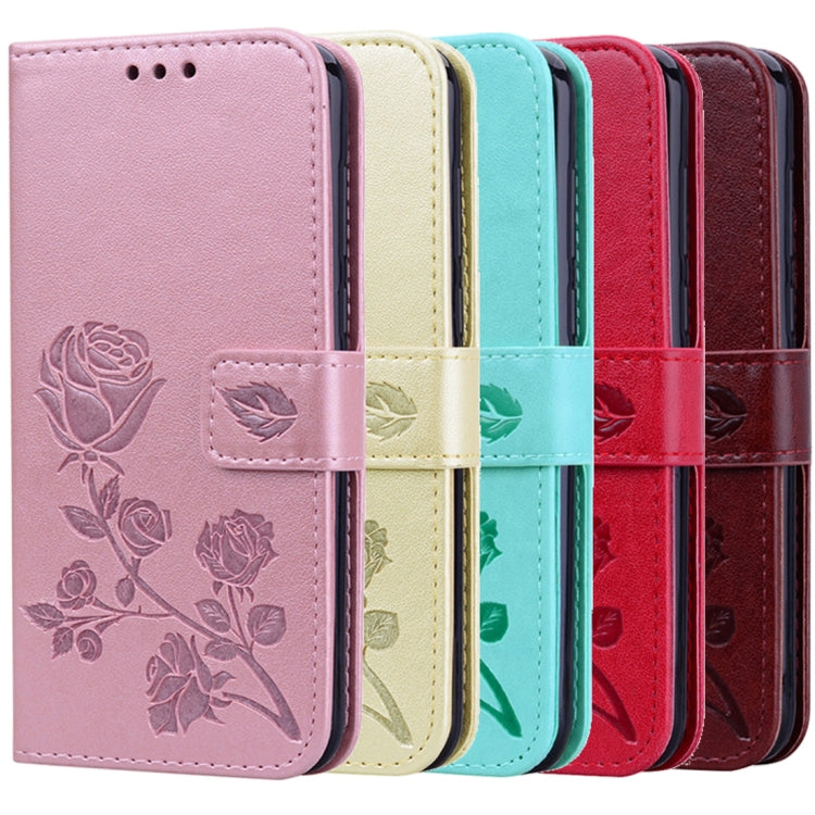 Rose Embossed Horizontal Flip PU Leather Case for Huawei P20, with Holder & Card Slots & Wallet, For Huawei P20, Huawei P20