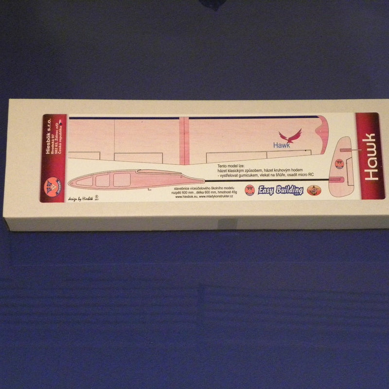 Hiesbok HAWK DLG Model Glider Kit 600mm wingspan
