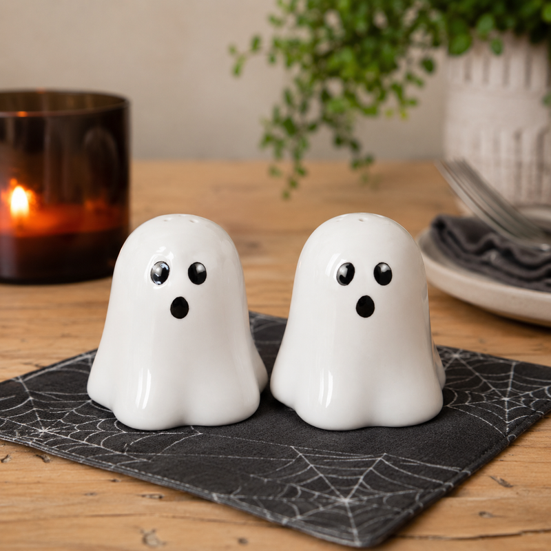 Ghost Salt and Pepper Shakers