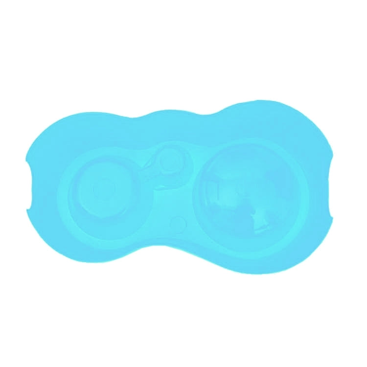 Dog Cat Food Dish + Drinking Water Double Bowls with Automatic Water Dispenser