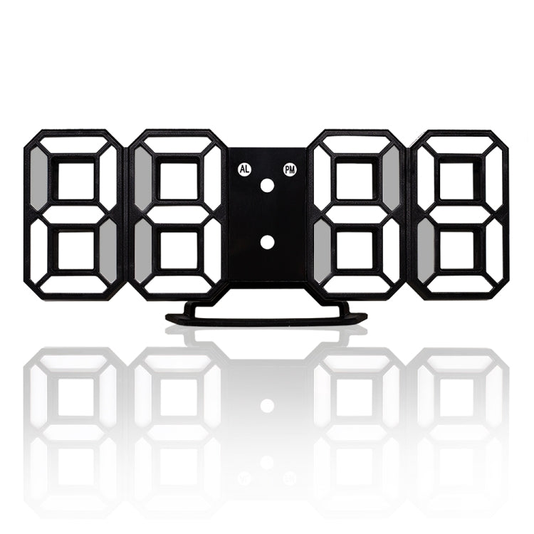 Multi-Function Large 3D LED Digital Wall Alarm Clock with Snooze Function, 12/24 Hours Display for Home, Kitchen, Office, DC 5V, CE Certificated, Black Body Green Characters, Black Body Blue Characters, Black Body White Characters