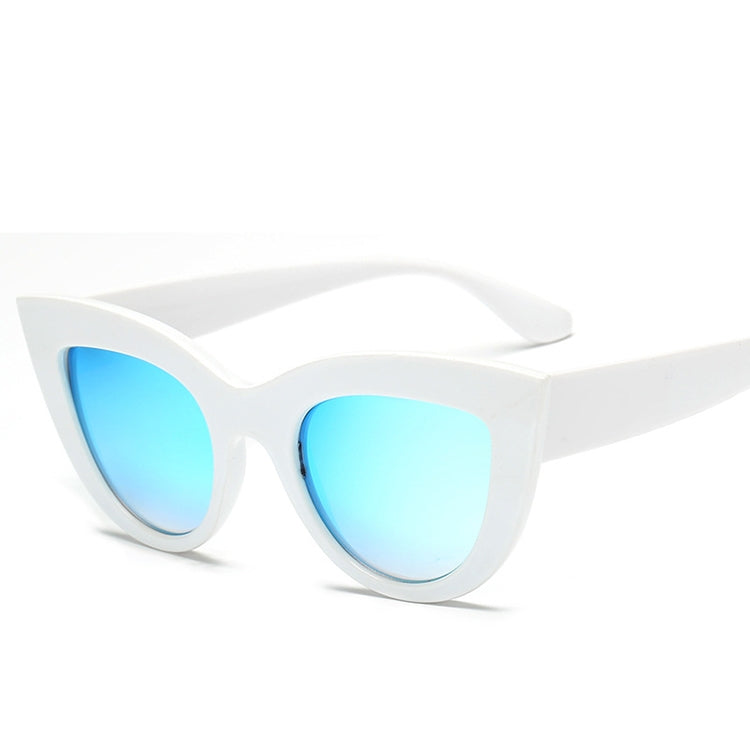 Cat Eye Mirrored Metal Frame UV400 Sunglasses for Women, HC2055A, HC2055B, HC2055C, HC2055D, HC2055E, HC2055F, HC2055G, HC2055H, HC2055J, HC2055K