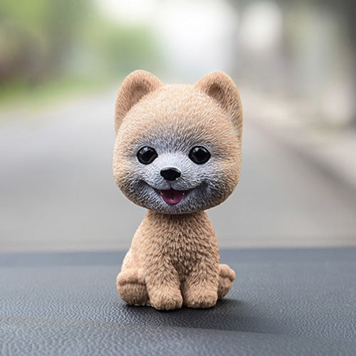 Shaking Head Dog Car Ornaments Resins Lovely Cartoon Dog New Year Gifts with Double-sided Adhesive Tape, Bulldog Cartoon Dog, Husky Dog Cartoon Dog, Corgi Dog Cartoon Dog, White Teddy Cartoon Dog, Brown Teddy Cartoon Dog, Yellow Teddy Cartoon Dog...