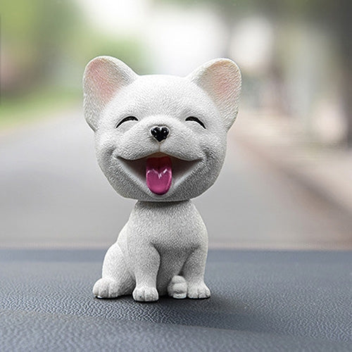 Shaking Head Dog Car Ornaments Resins Lovely Cartoon Dog New Year Gifts with Double-sided Adhesive Tape, Bulldog Cartoon Dog, Husky Dog Cartoon Dog, Corgi Dog Cartoon Dog, White Teddy Cartoon Dog, Brown Teddy Cartoon Dog, Yellow Teddy Cartoon Dog...