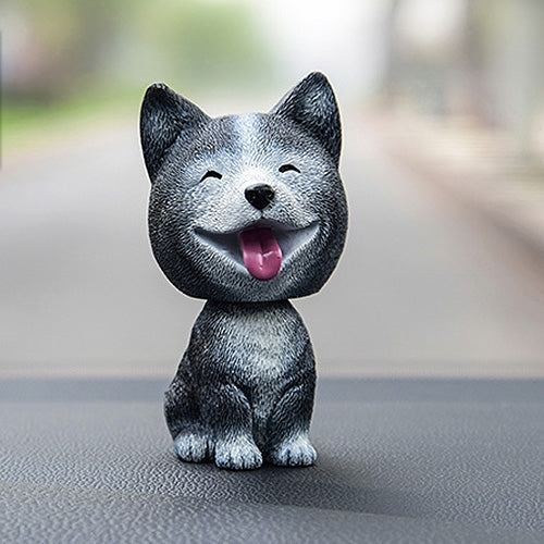 Shaking Head Dog Car Ornaments Resins Lovely Cartoon Dog New Year Gifts with Double-sided Adhesive Tape, Bulldog Cartoon Dog, Husky Dog Cartoon Dog, Corgi Dog Cartoon Dog, White Teddy Cartoon Dog, Brown Teddy Cartoon Dog, Yellow Teddy Cartoon Dog...