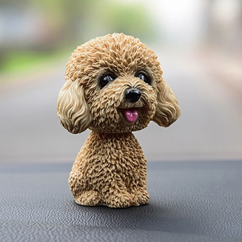 Shaking Head Dog Car Ornaments Resins Lovely Cartoon Dog New Year Gifts with Double-sided Adhesive Tape, Bulldog Cartoon Dog, Husky Dog Cartoon Dog, Corgi Dog Cartoon Dog, White Teddy Cartoon Dog, Brown Teddy Cartoon Dog, Yellow Teddy Cartoon Dog...