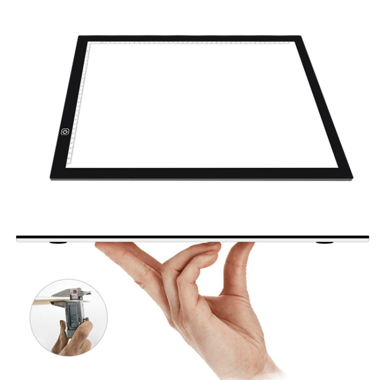 A3 Size 8W 5V LED Ultra-thin Stepless Dimming for Acrylic Copy Boards for Anime Sketch Drawing Sketchpad, with USB Cable, With USB Cable