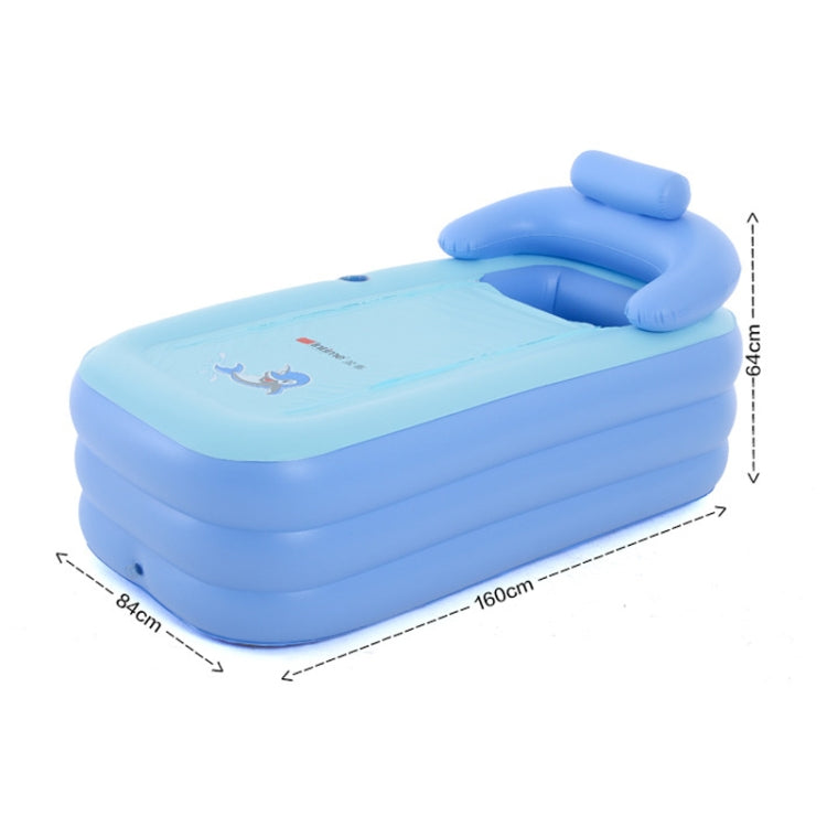 YT-038 Collapsible Sponge Bottom Inflatable Warm Bath Adult Bath Baby Swimming Pool with Charging Pump, Swimming Pool