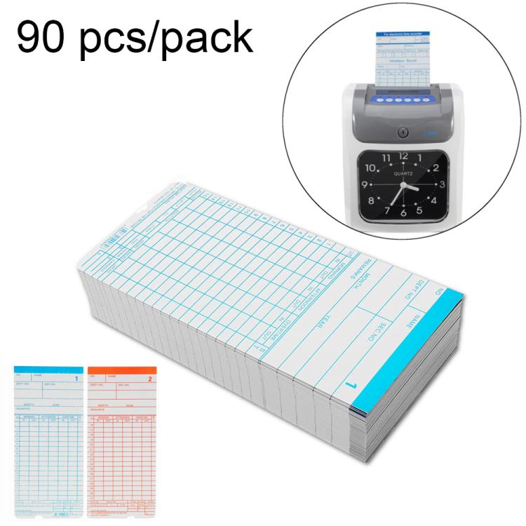 90 PCS Paper Time Card, Paper Time Card