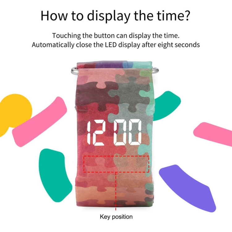 Adventure Pattern Creative Fashion Waterproof Paper Watch Intelligent Paper Electronic Wristwatch, Adventure Pattern
