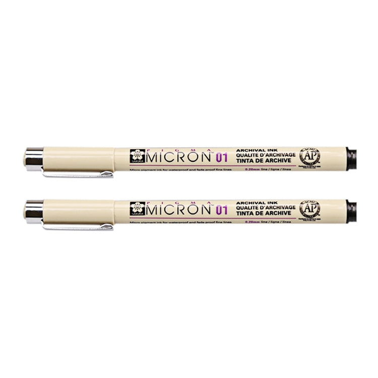2 PCS Archival Pigment Ink Drawing Fineliner Pens Nib Manga Micron Pen, 0.3mm, 0.35mm, 0.45mm, 0.5mm, 0.25mm