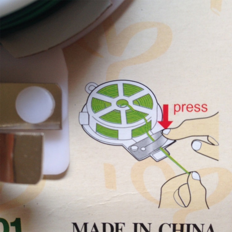 50m Gardening Accessories Tool Package Plastic Flower Wood Tie Line Twist Tie Reel Plant Tie-Line Spool with a Cutter, Package Plastic Flower Wood Tie Line