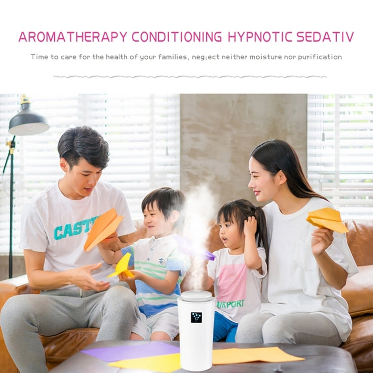 Small-3 2W Humidifier Moisture Meter Moisturizing Instrument with LED Night Light, Water Tank Capacity: 260ml