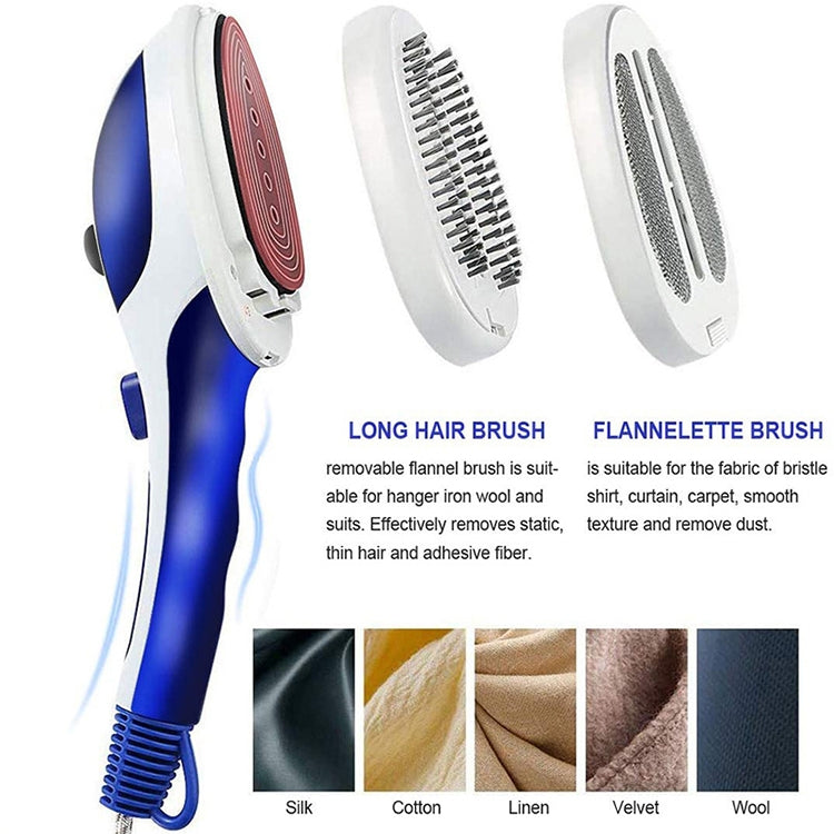Multifunction Household Handheld Steamer Travel Portable Hand - Held Steam Hanging Hot Machine Ceramic Bottom with Flannelette Brush & Hair Brush & Measuring Cup,US Plug, US Plug Purple