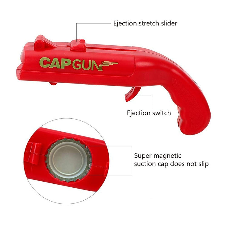 Creative Beer Bottle Opener Cap Launch Kitchen Bar Tool, Cap Opener Grey, Cap Opener Red