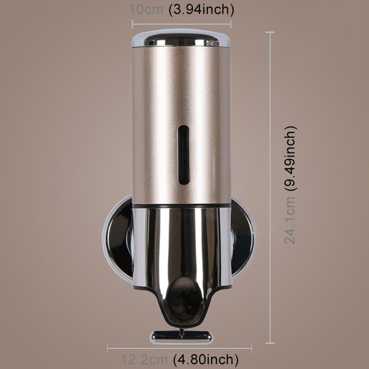 Hotel Shower Manual Dispenser Wall Mounted Washing Liquid Shampoo Soap Bottle, Capacity: 500ml, 500ml/Blue, 500ml/Purple, 500ml/Silver, 500ml/White, 500ml/Dark Red, 500ml/Green, 500ml/Gold