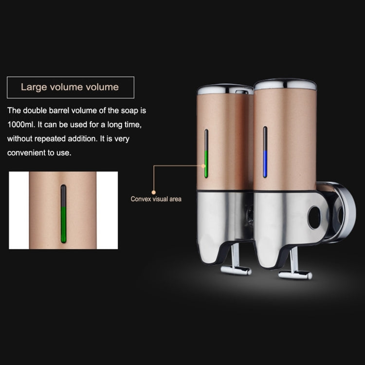Hotel Shower Manual Dispenser Wall Mounted Washing Liquid Shampoo Soap Bottle, Capacity: 500ml, 500ml/Blue, 500ml/Purple, 500ml/Silver, 500ml/White, 500ml/Dark Red, 500ml/Green, 500ml/Gold