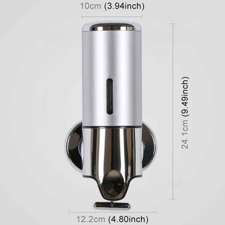 Hotel Shower Manual Dispenser Wall Mounted Washing Liquid Shampoo Soap Bottle, Capacity: 500ml, 500ml/Blue, 500ml/Purple, 500ml/Silver, 500ml/White, 500ml/Dark Red, 500ml/Green, 500ml/Gold