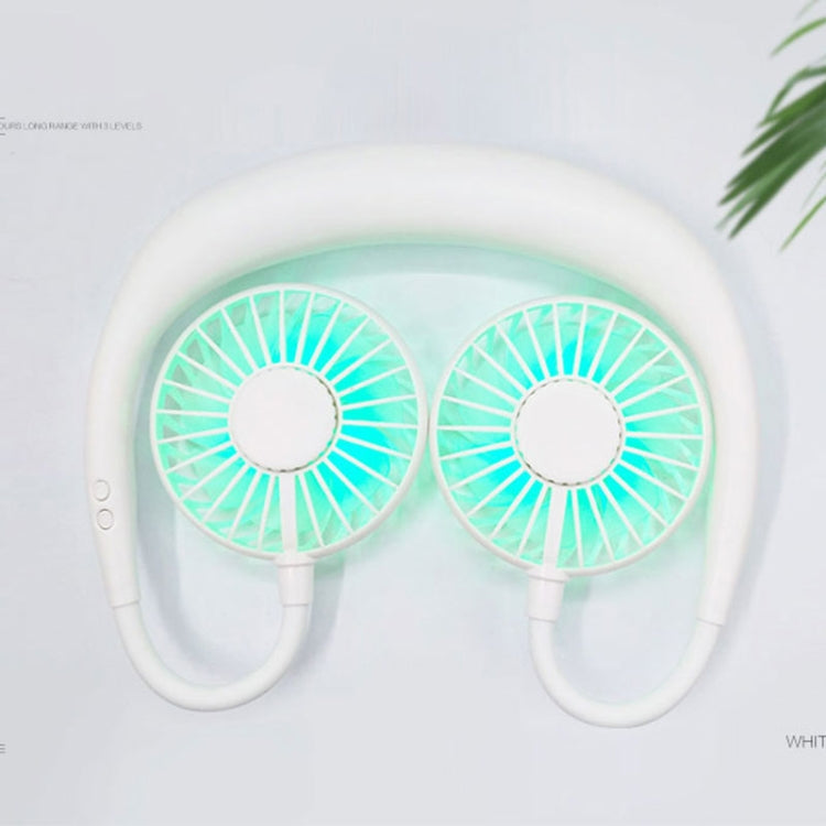 Creative Mini Hanging Neck Type Fan Outdoor LED Fan, F008 (Black), F008, F008 (Blue), F008 (White)