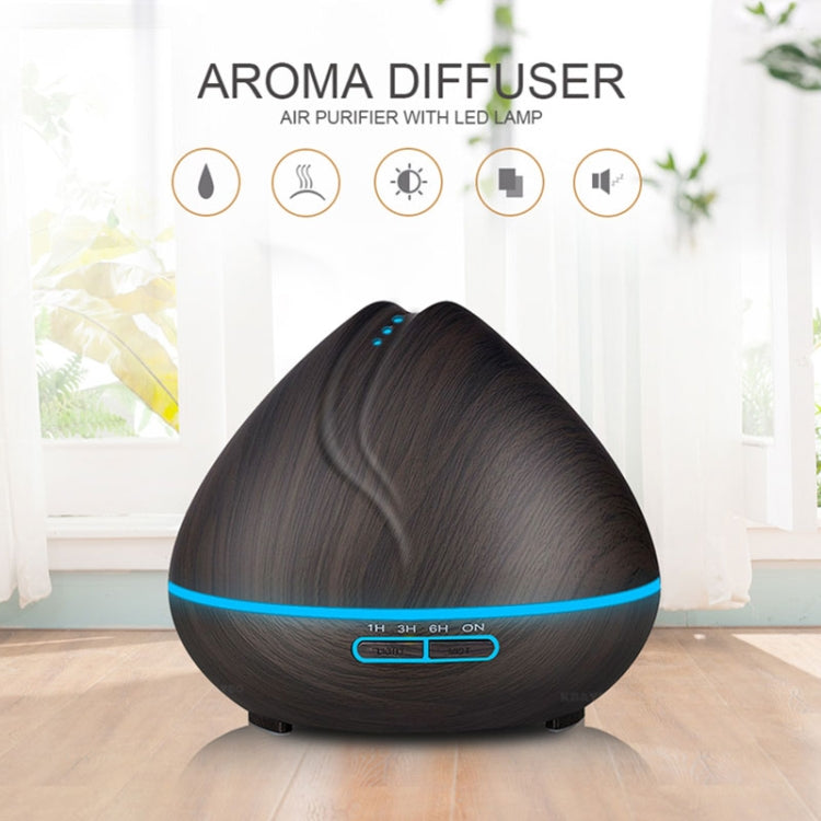 Peach Shape Wood Grain Remote Control Ultrasonic Humidifier Aromatherapy Machine Automatic Alcohol Sprayer with LED Lights, Capacity: 400mL, AU Plug (Light Wood Color), Diamond Light Wood Color, Peach Shape Dark Wood Color, Peach Shape Light Wood Color...