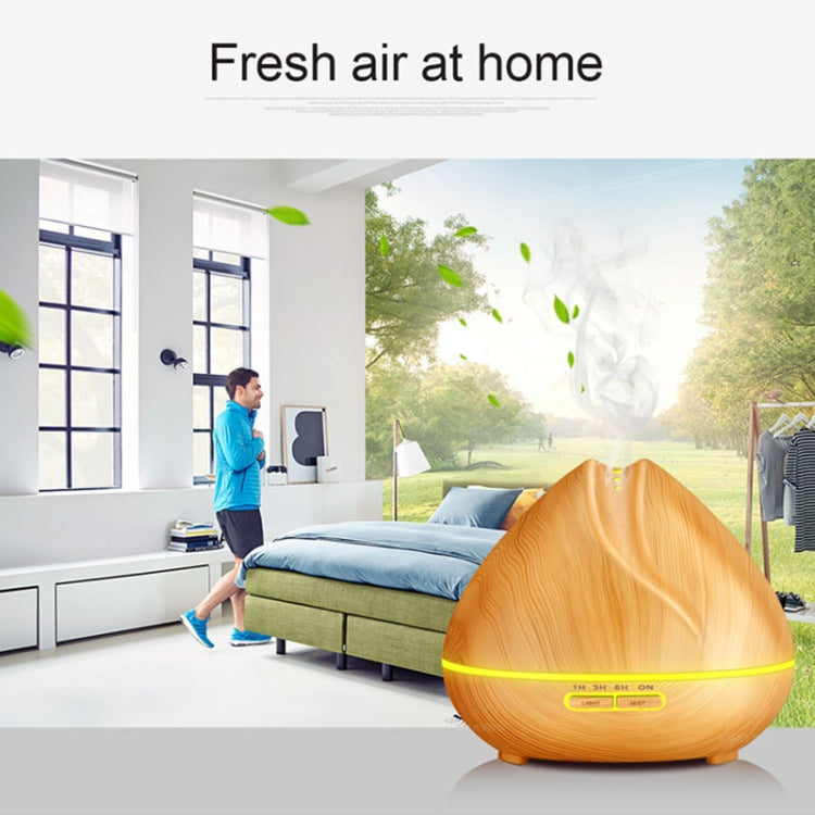 Peach Shape Wood Grain Remote Control Ultrasonic Humidifier Aromatherapy Machine Automatic Alcohol Sprayer with LED Lights, Capacity: 400mL, AU Plug (Light Wood Color), Diamond Light Wood Color, Peach Shape Dark Wood Color, Peach Shape Light Wood Color...