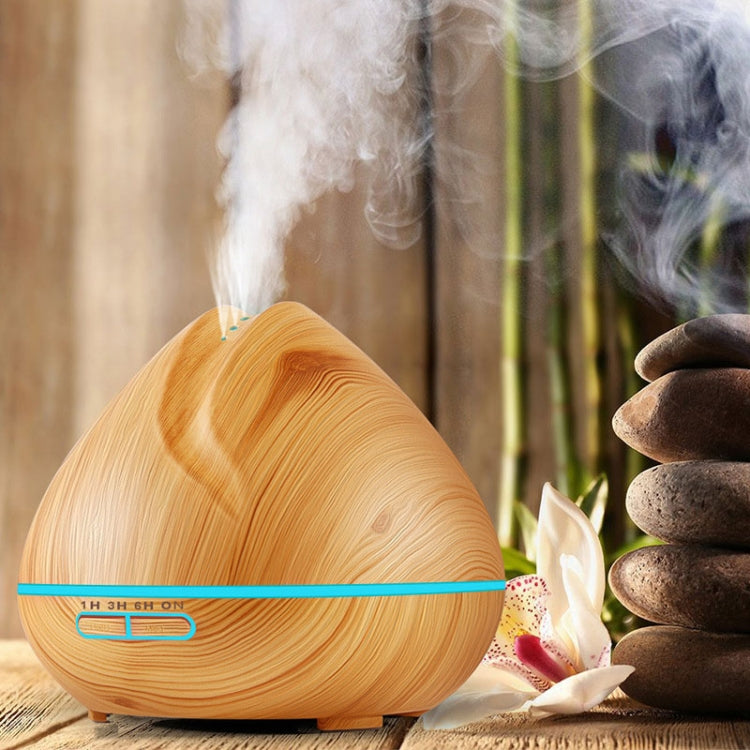Peach Shape Wood Grain Remote Control Ultrasonic Humidifier Aromatherapy Machine Automatic Alcohol Sprayer with LED Lights, Capacity: 400mL, AU Plug (Light Wood Color), Diamond Light Wood Color, Peach Shape Dark Wood Color, Peach Shape Light Wood Color...