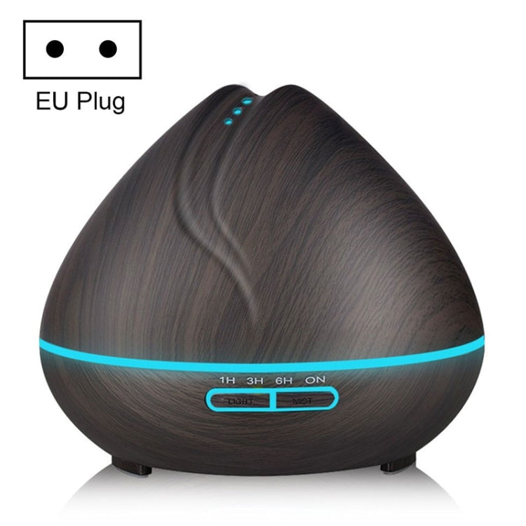 Peach Shape Wood Grain Remote Control Ultrasonic Humidifier Aromatherapy Machine Automatic Alcohol Sprayer with LED Lights, Capacity: 400mL, EU Plug (Dark Wood Color), Diamond Dark Wood Color, Diamond Light Wood Color, Peach Shape Dark Wood Color...