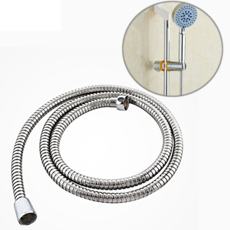 1.5m Flexible Stainless Steel Showerhead Hose Pipe Double Interlock Copper Interface Anti Burst Bath Water Pipe, 1.5m (Double Interlock)