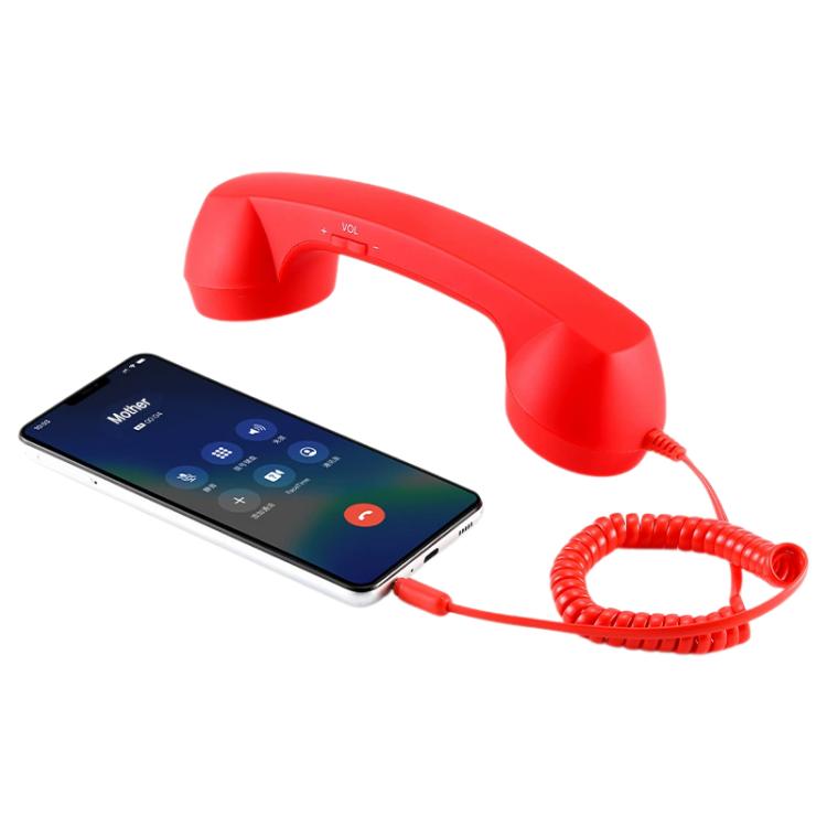 3.5mm Plug Mic Retro Telephone Anti-radiation Cell Phone Handset Receiver, 3.5mm