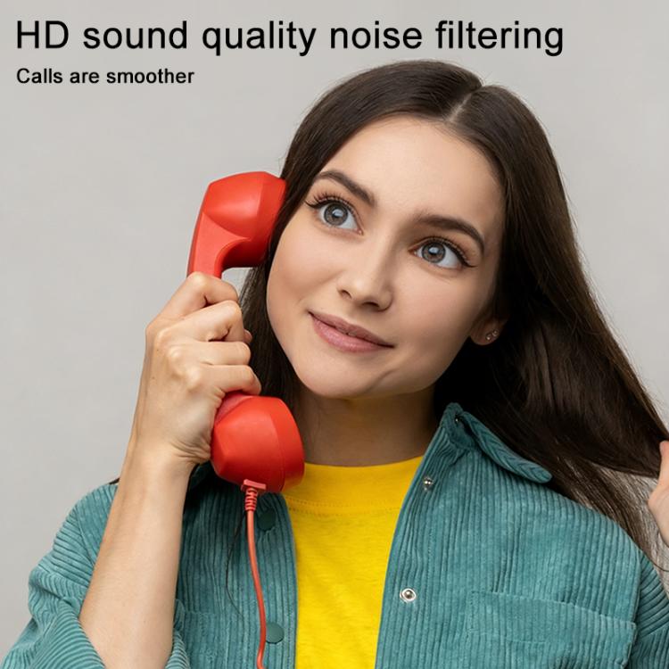 3.5mm Plug Mic Retro Telephone Anti-radiation Cell Phone Handset Receiver, 3.5mm