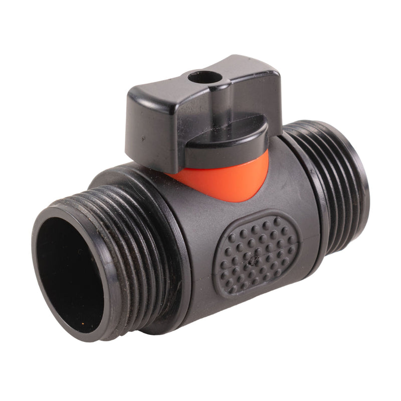 In Line Soft Touch Valve 3/4" BSPM Black