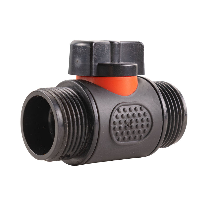 In Line Soft Touch Valve 3/4" BSPM Black