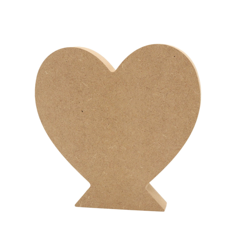 MDF Heart Shape On Base