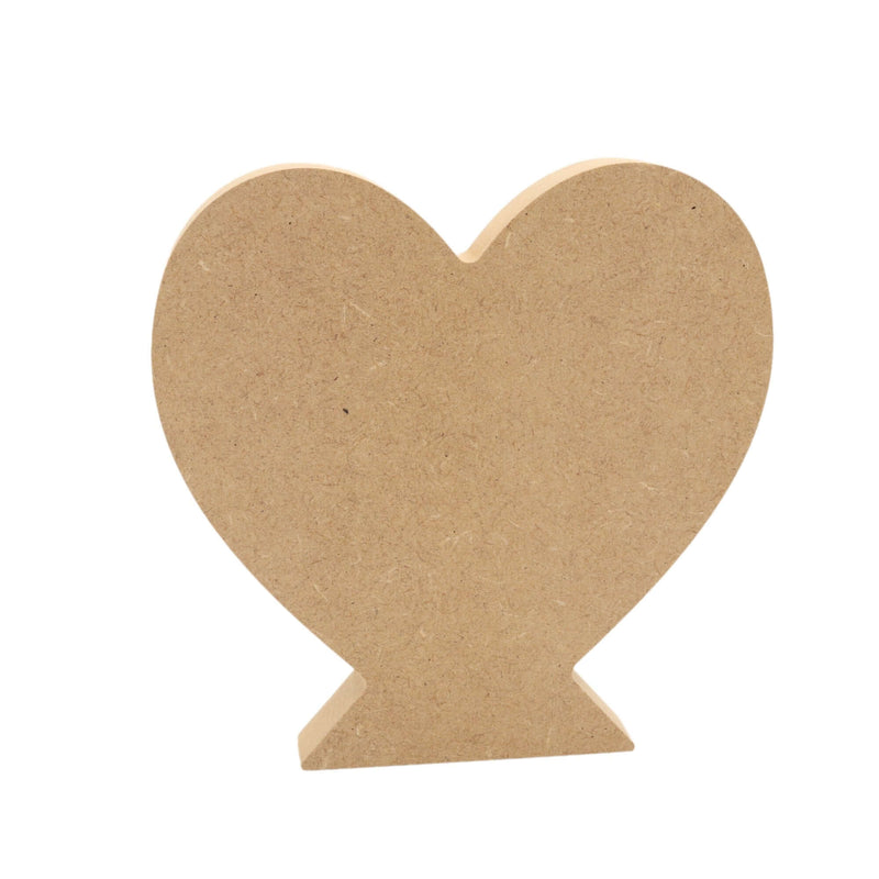 MDF Heart Shape On Base