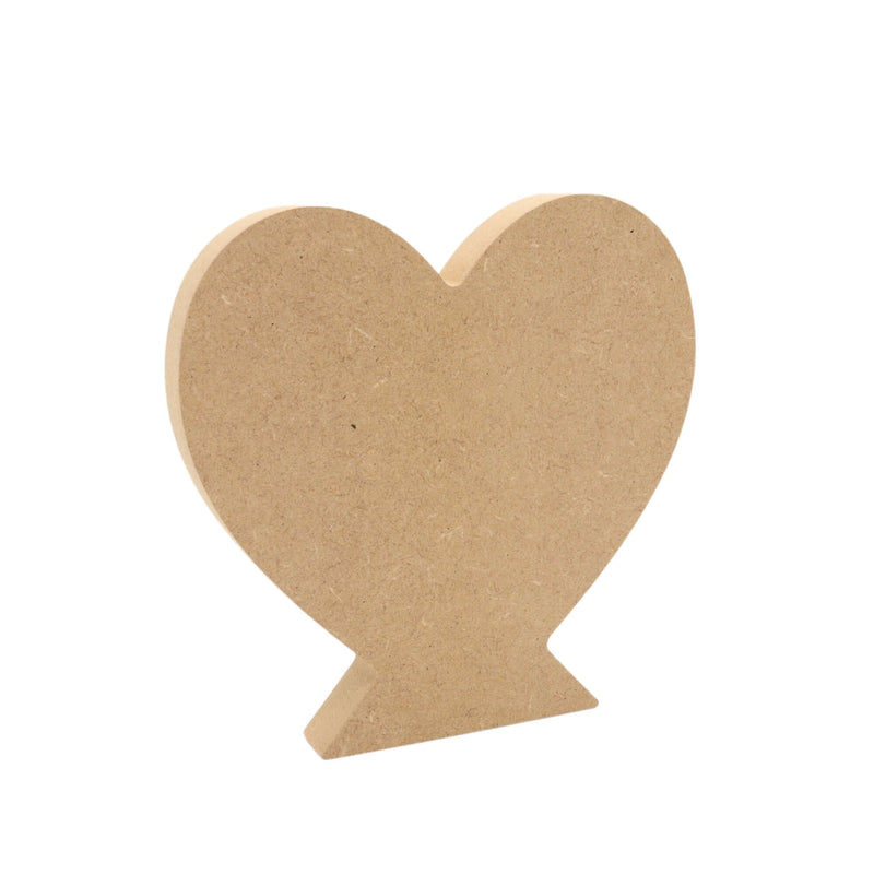 MDF Heart Shape On Base