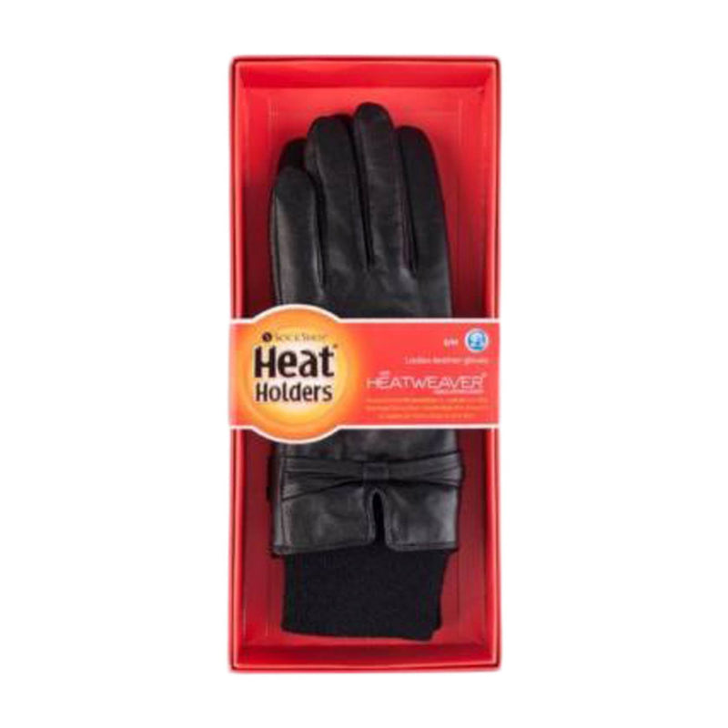 Ladies Fleece Lined Thermal Leather Gloves