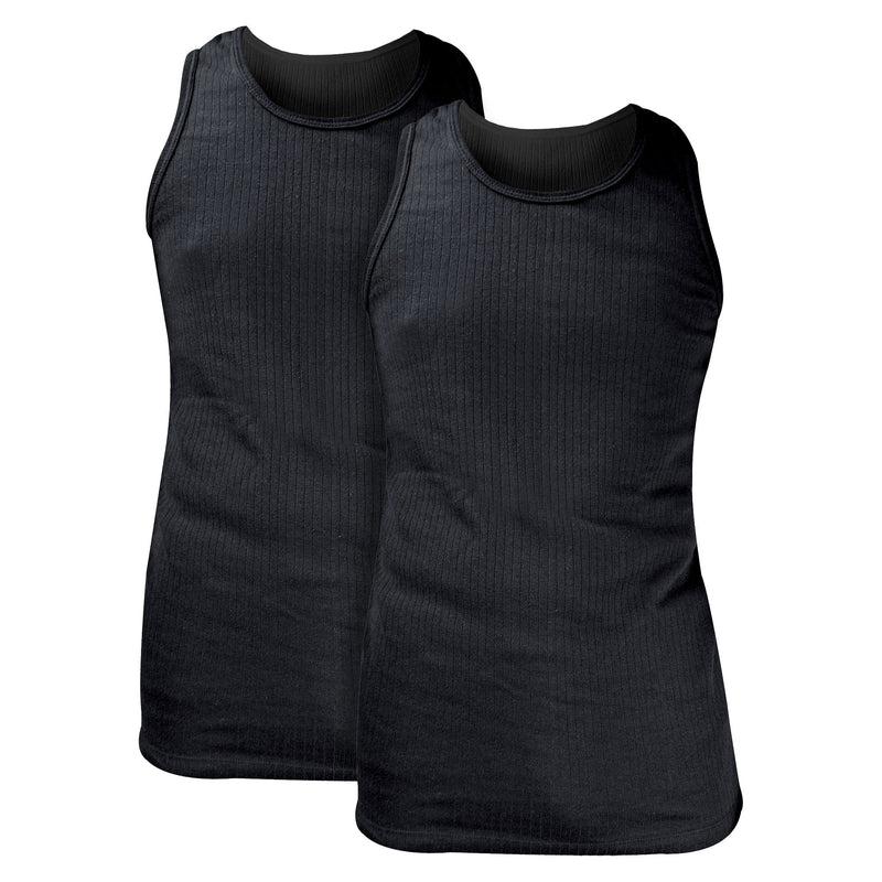 2 Pack Mens Sleeveless Thermal Top for Winter