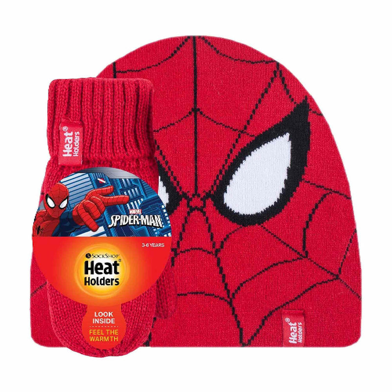 Boys Marvel Thermal Hat & Gloves Set for Winter