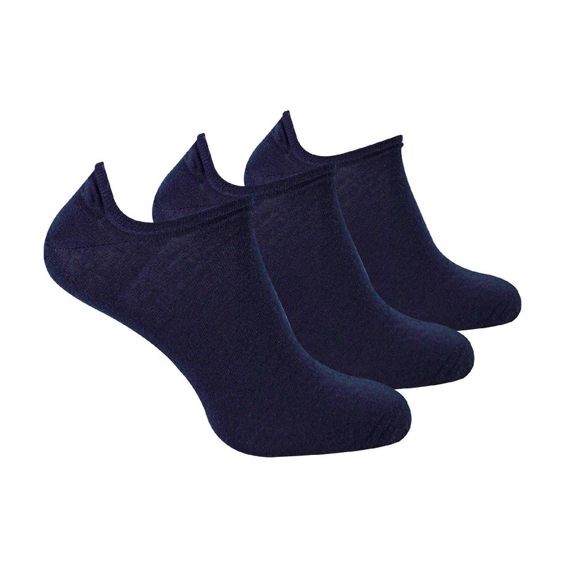 3 Pack Mens Merino Wool Invisible No Show Socks