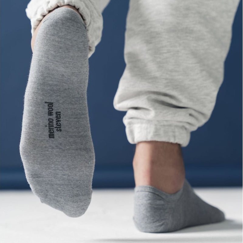 3 Pack Mens Merino Wool Invisible No Show Socks