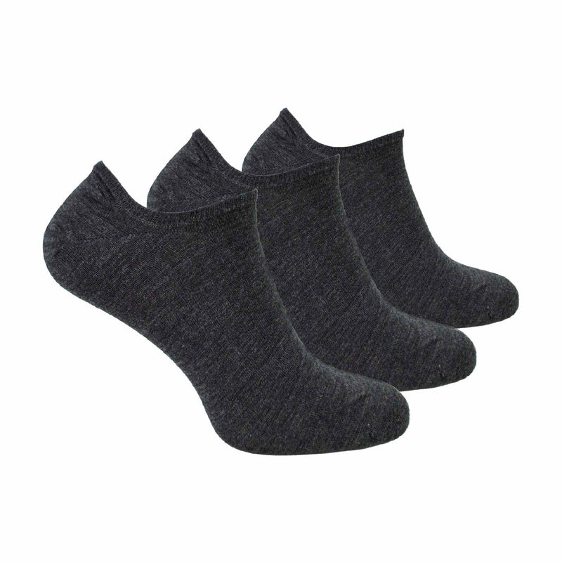 3 Pack Mens Merino Wool Invisible No Show Socks