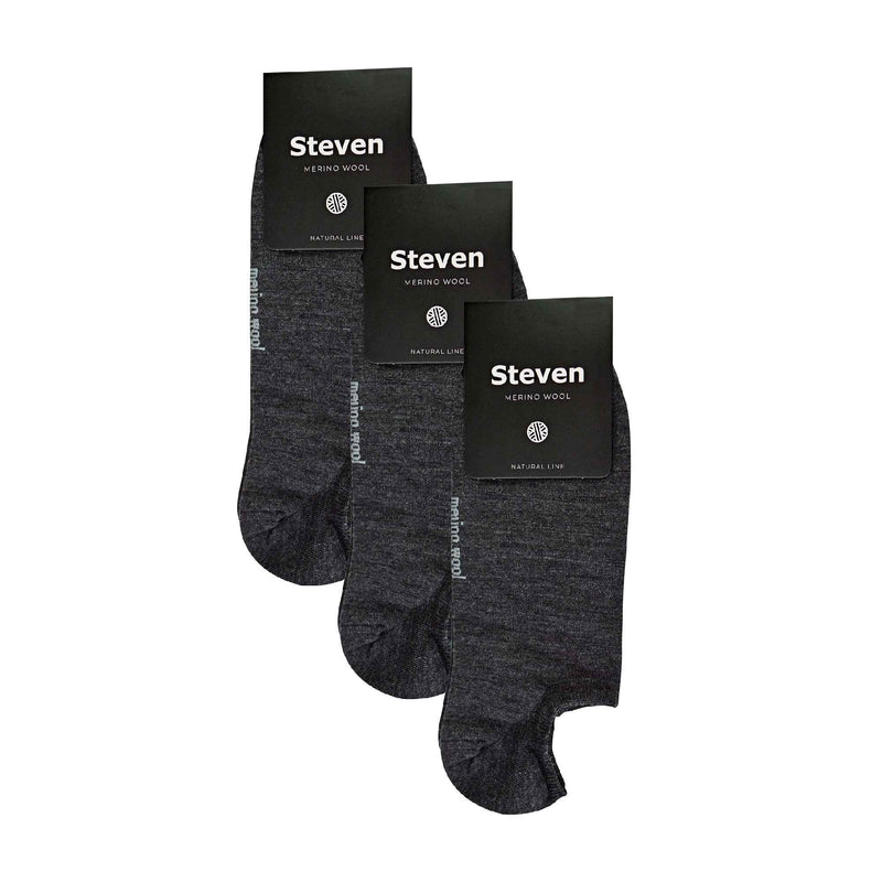 3 Pack Mens Merino Wool Invisible No Show Socks