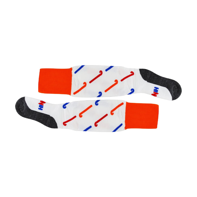 1 Pack Adults & Kids Knee High Hockey Socks with Hockey Stick Designs